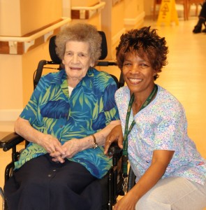 Markhaven Resident with nurse